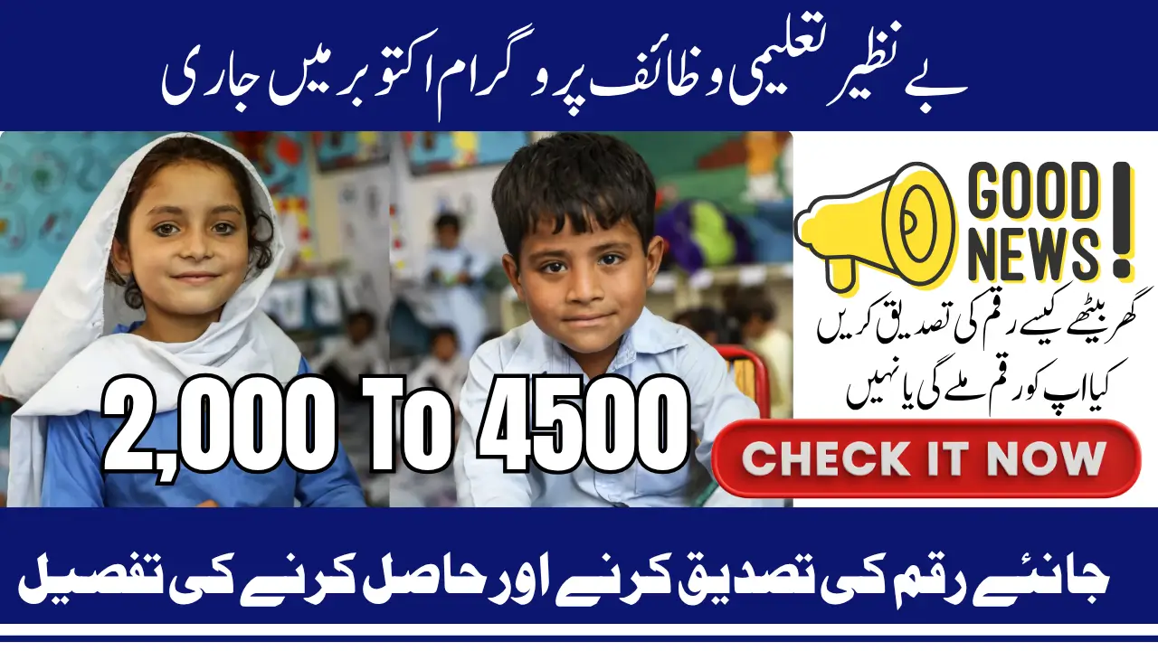 BISP Taleemi Wazaif CNIC Check October 13500 Know Full Details Of Verification And Receiving Method 2025
