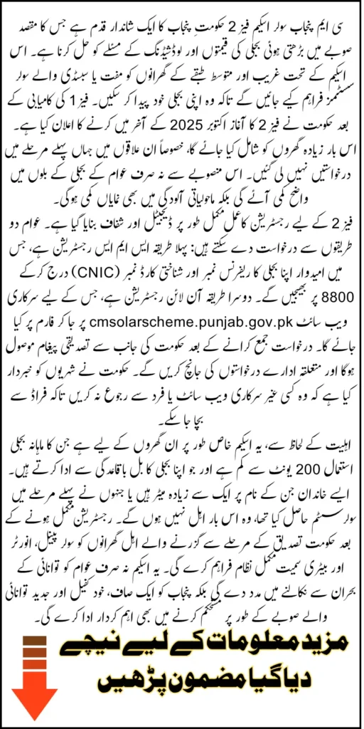 CM Solar Scheme Phase 2 Has Been Announced Know Details Of Application Form, Portal & Requirements