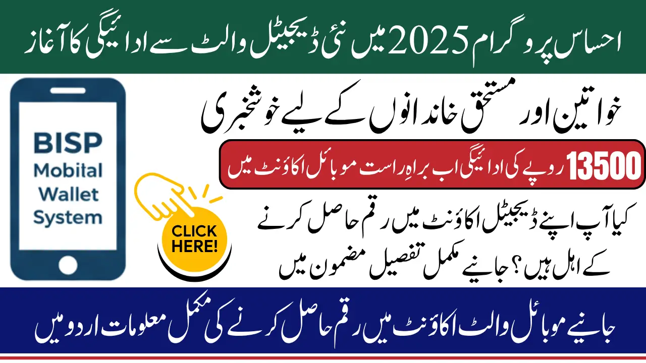 Ehsaas Program 2025 Digital Payment System: Complete Guide Of Registration, Eligibility, And Benefits